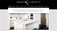 Desktop Screenshot of chaucercabinets.com.au